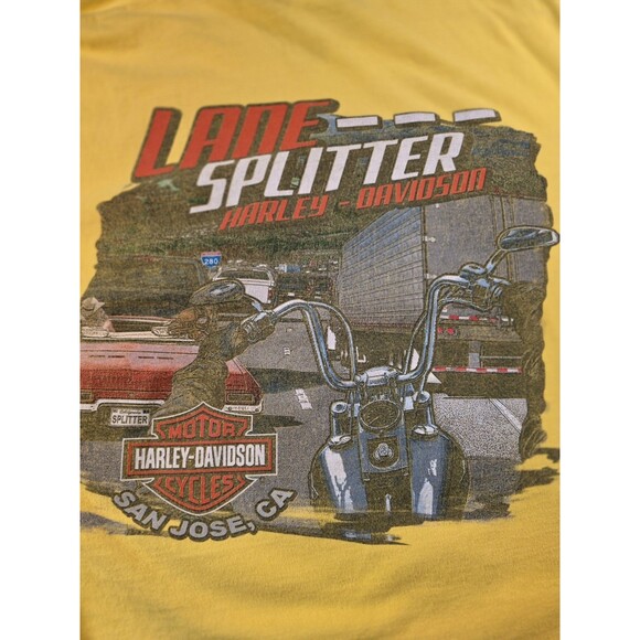 Harley Davidson New Port Richey Florida 2016 Yellow Shirt Size XL - Picture 7 of 7